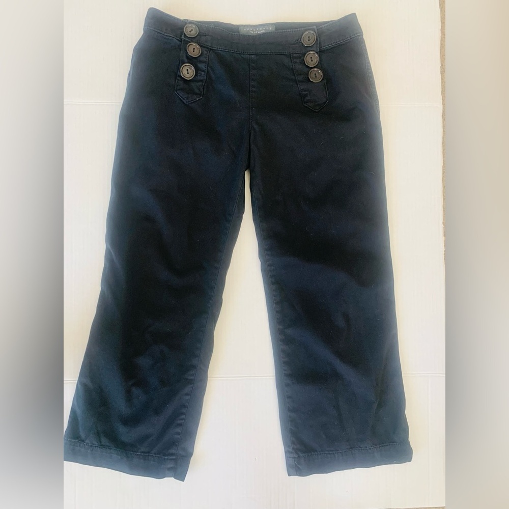 Sanctuary Black Sailor Cropped Pants-Size 26